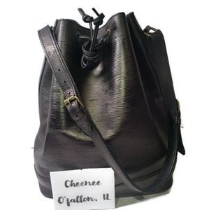 Authentic Louis Vuitton Noe GM Epi Leather Black